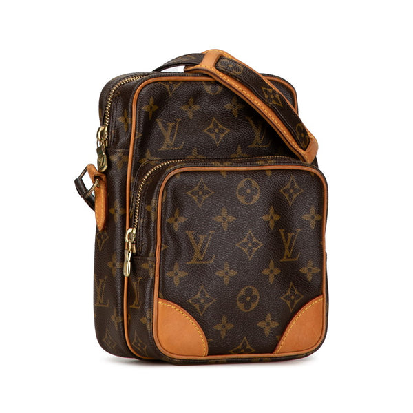 ルイ ヴィトン モノグラム アマゾン 斜め掛け ショルダーバッグ M45236 ブラウン PVC レザー レディース LOUIS VUITTON 【中古】