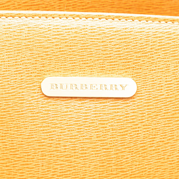 バーバリー ノバチェック シャドーホース ハンドバッグ トートバッグ ブラウン レザー レディース BURBERRY 【中古】