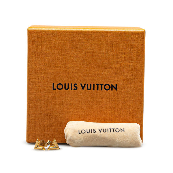 ルイ ヴィトン エセンシャルV ピアス M68153 ゴールド メッキ レディース LOUIS VUITTON 【中古】