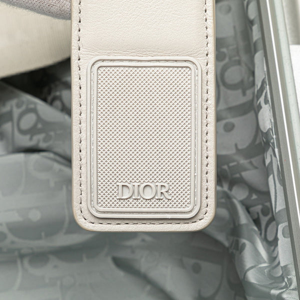 ディオール × RIMOWA リモワ オブリーク キャビン キャリーバッグ スーツケース 1DRTR002YWZ シルバー アルミ レディース Dior 【中古】