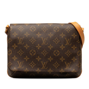 ルイ ヴィトン モノグラム ミュゼット タンゴ ショート ショルダーバッグ M51257 ブラウン PVC レザー レディース LOUIS VUITTON 【中古】