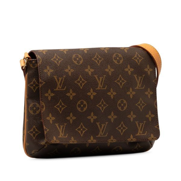 ルイ ヴィトン モノグラム ミュゼット タンゴ ショート ショルダーバッグ M51257 ブラウン PVC レザー レディース LOUIS VUITTON 【中古】