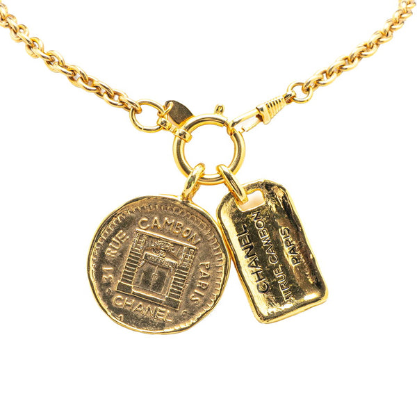シャネル ヴィンテージ 31 RUE CAMBON PARIS チェーン ネックレス ゴールド メッキ レディース CHANEL 【中古】
