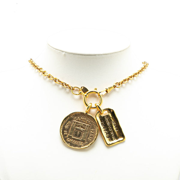シャネル ヴィンテージ 31 RUE CAMBON PARIS チェーン ネックレス ゴールド メッキ レディース CHANEL 【中古】