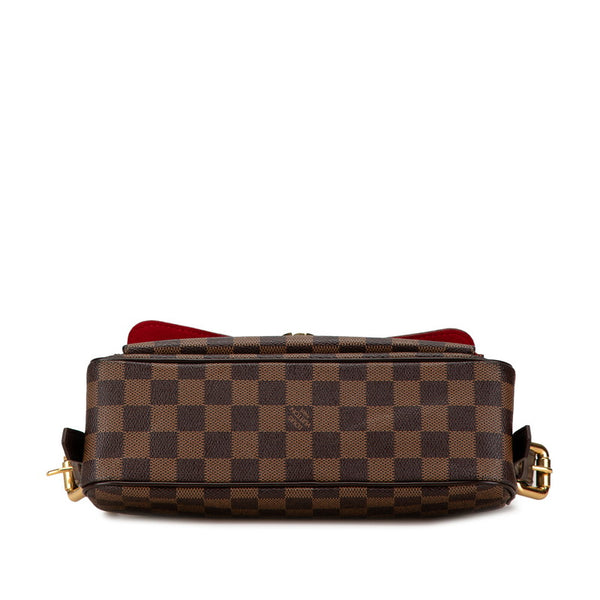 ルイ ヴィトン ダミエ ラヴェッロGM 斜め掛け ショルダーバッグ N60006 ブラウン PVC レザー レディース LOUIS VUITTON 【中古】