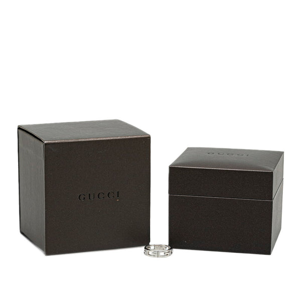 グッチ マルチプル リング 指輪 K18WG ホワイトゴールド レディース GUCCI 【中古】