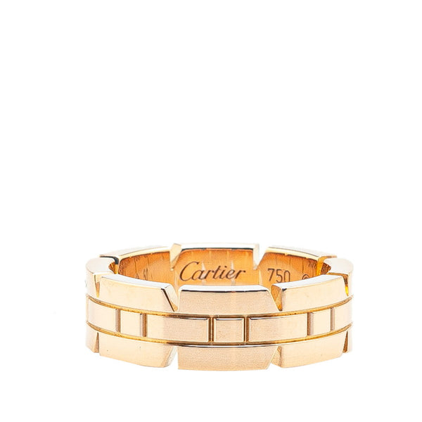 カルティエ タンクフランセーズ リング 指輪 #50 K18PG ピンクゴールド レディース CARTIER 【中古】