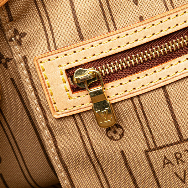 ルイ ヴィトン モノグラム ネヴァーフルPM ハンドバッグ トートバッグ M40155 ブラウン PVC レザー レディース LOUIS VUITTON 【中古】
