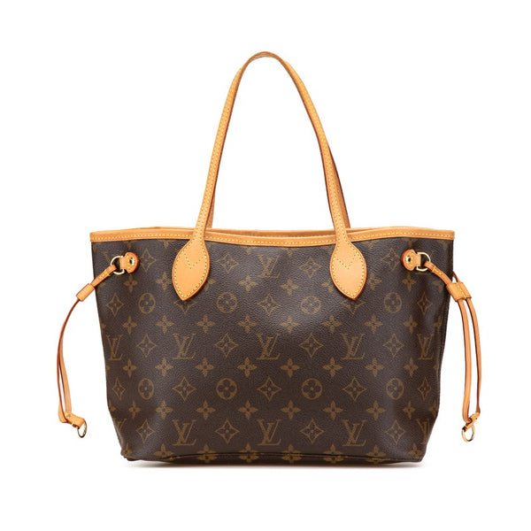 ルイ ヴィトン モノグラム ネヴァーフルPM ハンドバッグ トートバッグ M40155 ブラウン PVC レザー レディース LOUIS VUITTON 【中古】