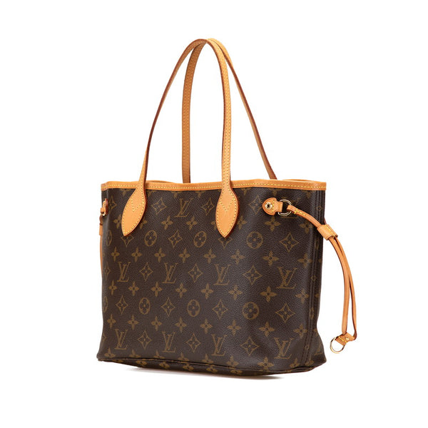 ルイ ヴィトン モノグラム ネヴァーフルPM ハンドバッグ トートバッグ M40155 ブラウン PVC レザー レディース LOUIS VUITTON 【中古】