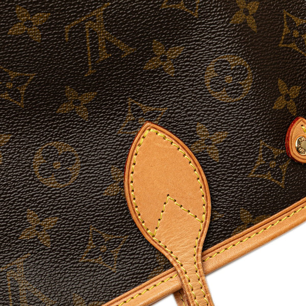 ルイ ヴィトン モノグラム ネヴァーフルPM ハンドバッグ トートバッグ M40155 ブラウン PVC レザー レディース LOUIS VUITTON 【中古】