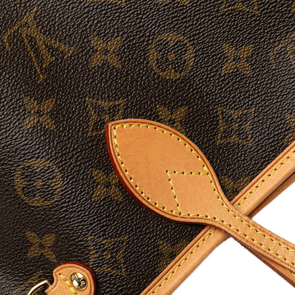 ルイ ヴィトン モノグラム ネヴァーフルPM ハンドバッグ トートバッグ M40155 ブラウン PVC レザー レディース LOUIS VUITTON 【中古】