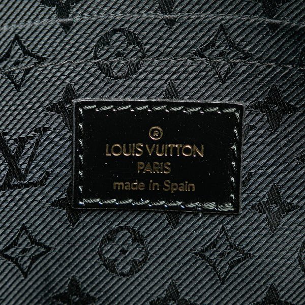 ルイ ヴィトン クルーズ スタンプバッグPM ハンドバッグ M95239 グレー ブラック スウェード レザー レディース LOUIS VUITTON 【中古】