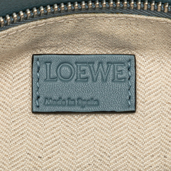 ロエベ パズルバッグ ミディアム ハンドバッグ ショルダーバッグ 2WAY ライトブルー カーフ レザー レディース LOEWE 【中古】