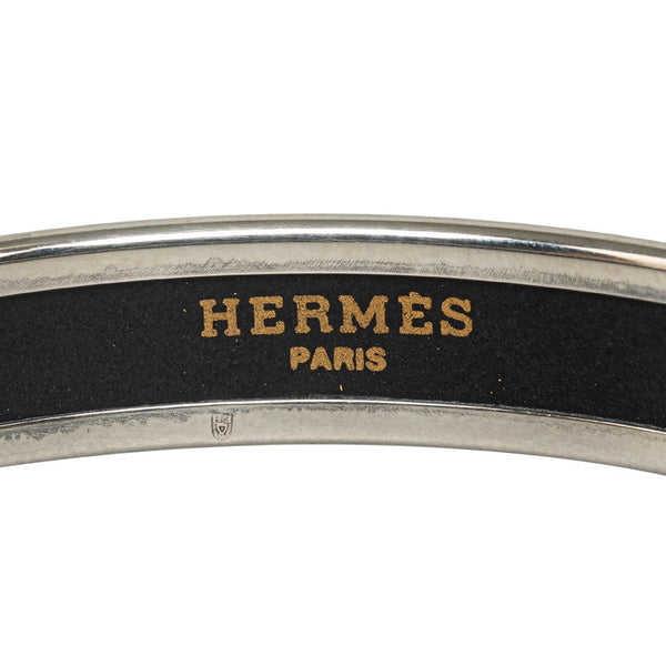 エルメス カレーシュPM 馬車 バングル エメラルドグリーン シルバー メタル レディース HERMES 【中古】