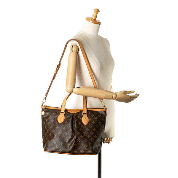 ルイ ヴィトン モノグラム　 パレルモPM ハンドバッグ ショルダーバッグ 2WAY M40145 ブラウン PVC レザー レディース LOUIS VUITTON 【中古】