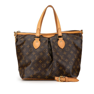 ルイ ヴィトン モノグラム　 パレルモPM ハンドバッグ ショルダーバッグ 2WAY M40145 ブラウン PVC レザー レディース LOUIS VUITTON 【中古】