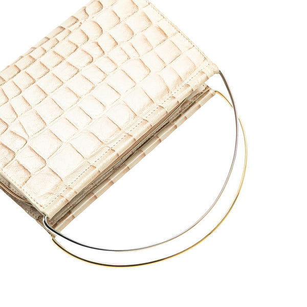 カルティエ トリニティ ハンドバッグ ベージュ レザー レディース CARTIER 【中古】