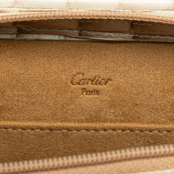カルティエ トリニティ ハンドバッグ ベージュ レザー レディース CARTIER 【中古】
