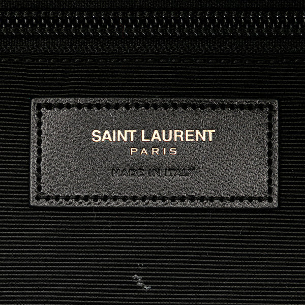 サンローラン チェック シティ リュック バックパック 326865 レッド ブラック ウール レザー メンズ SAINT LAURENT 【中古】