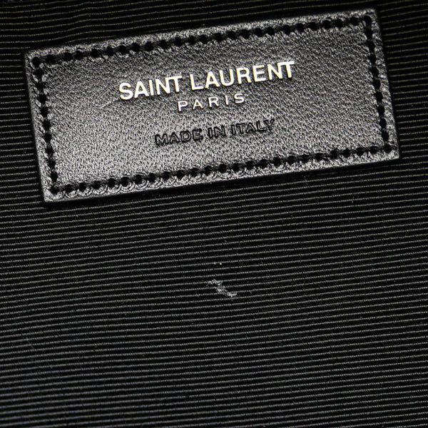 サンローラン チェック シティ リュック バックパック 326865 レッド ブラック ウール レザー メンズ SAINT LAURENT 【中古】