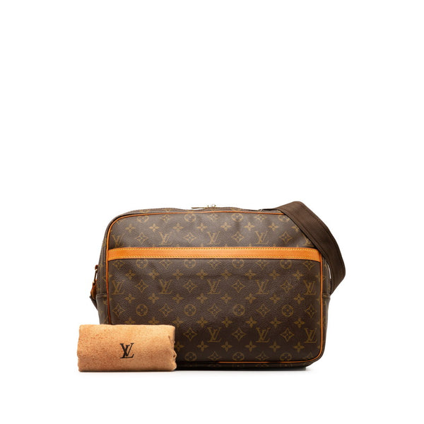 ルイ ヴィトン モノグラム リポーターGM ショルダーバッグ M45252 ブラウン PVC レザー レディース LOUIS VUITTON 【中古】