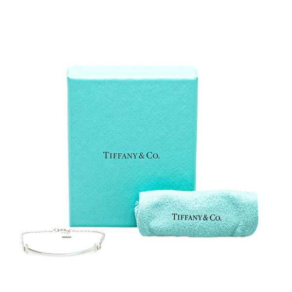 ティファニー T スマイル ブレスレット 305017 SV925 シルバー レディース TIFFANY&Co. 【中古】