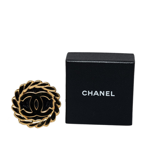 シャネル ココマーク ミラー ブローチ ゴールド メッキ レディース CHANEL 【中古】