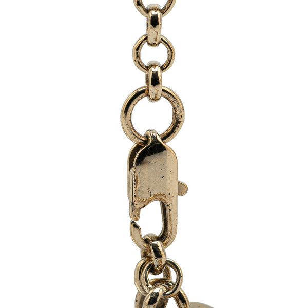 フェンディ FFロゴ ネックレス ゴールド メッキ レディース FENDI 【中古】