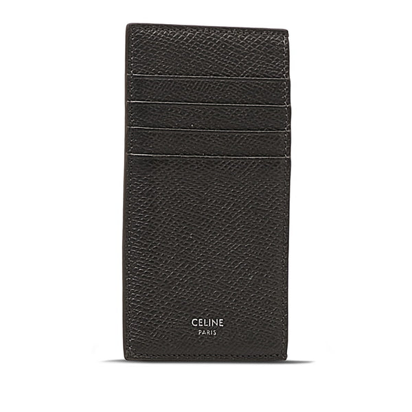 セリーヌ カードケース ブラック レザー レディース CELINE 【中古】