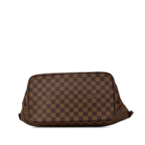 ルイ ヴィトン ダミエ サレヤMM トートバッグ N51182 ブラウン PVC レザー レディース LOUIS VUITTON 【中古】