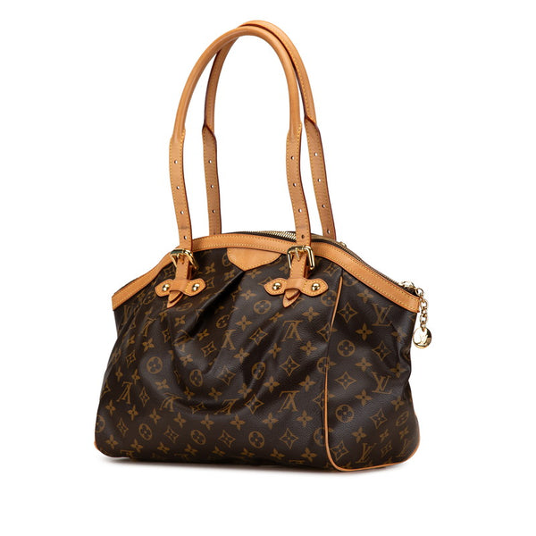 ルイ ヴィトン モノグラム ティヴォリGM ハンドバッグ ショルダーバッグ M40144 ブラウン PVC レザー レディース LOUIS VUITTON 【中古】