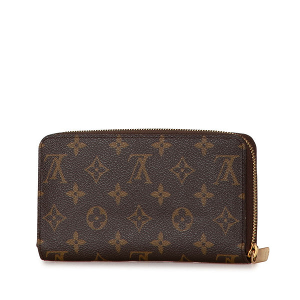 ルイ ヴィトン モノグラム ジッピーウォレット　 ラウンドファスナー 長財布 M60017 ブラウン PVC レディース LOUIS VUITTON 【中古】