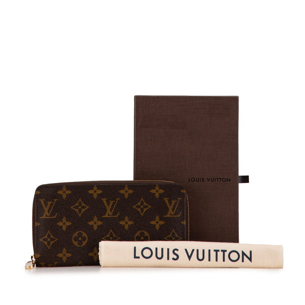 ルイ ヴィトン モノグラム ジッピーウォレット　 ラウンドファスナー 長財布 M60017 ブラウン PVC レディース LOUIS VUITTON 【中古】