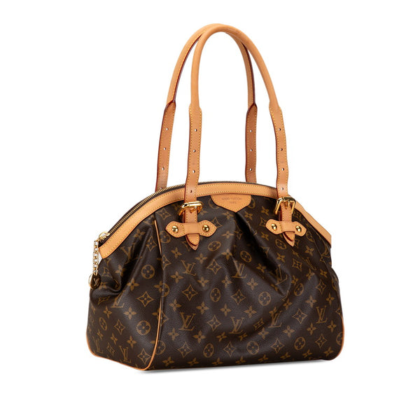 ルイ ヴィトン モノグラム ティヴォリGM ハンドバッグ M40144 ブラウン PVC レザー レディース LOUIS VUITTON 【中古】