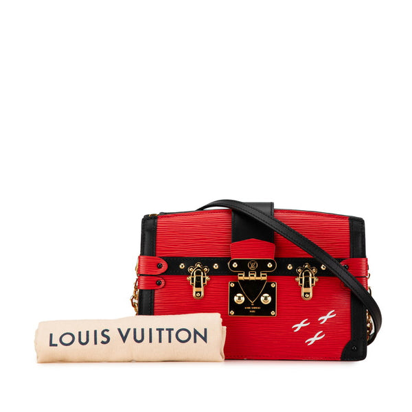 ルイ ヴィトン エピ トランククラッチ クラッチバッグ ショルダーバッグ 2WAY M51697 ルージュ ブラック レザー レディース LOUIS VUITTON 【中古】