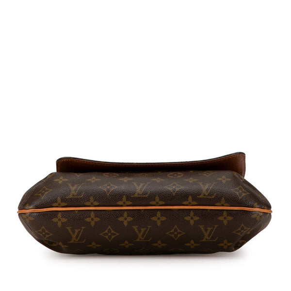 ルイ ヴィトン モノグラム ミュゼット 斜め掛け ショルダーバッグ M51256 ブラウン PVC レザー レディース LOUIS VUITTON 【中古】