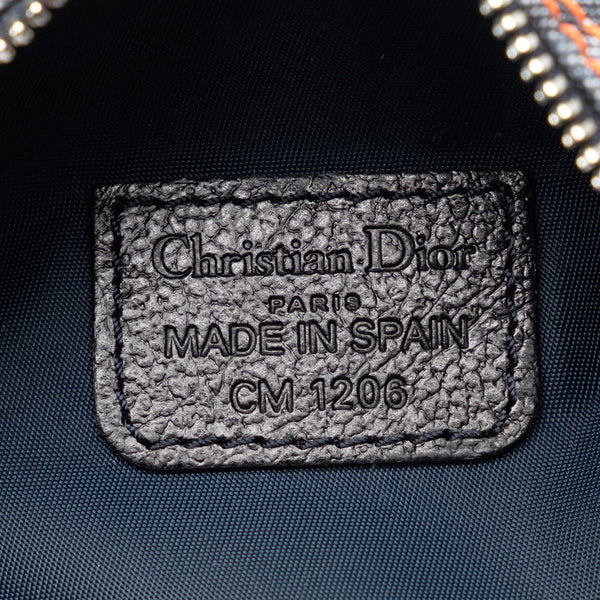 ディオール トロッター ポーチ インディゴブルー ネイビー デニム レディース Dior 【中古】