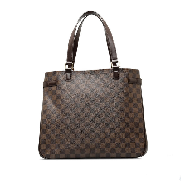 ルイ ヴィトン ダミエ ユゼス ハンドバッグ トートバッグ N51128 ブラウン PVC レザー レディース LOUIS VUITTON 【中古】