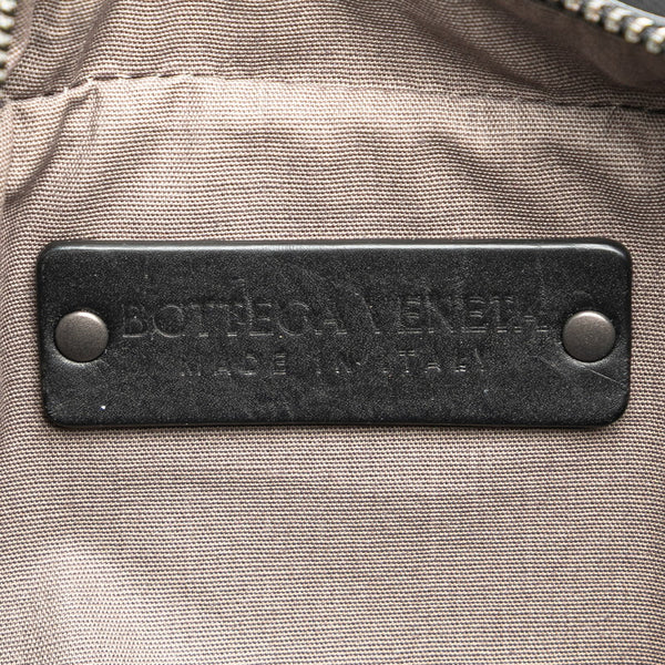 ボッテガヴェネタ イントレチャート ボディバッグ ウエストバッグ ブラック レザー レディース BOTTEGAVENETA 【中古】