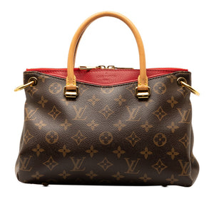 ルイ ヴィトン モノグラム パラスBB ハンドバッグ M41241 スリーズ レッド PVC レザー レディース LOUIS VUITTON 【中古】