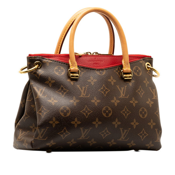 ルイ ヴィトン モノグラム パラスBB ハンドバッグ M41241 スリーズ レッド PVC レザー レディース LOUIS VUITTON 【中古】