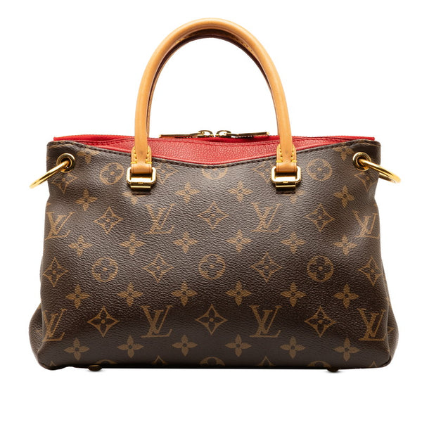 ルイ ヴィトン モノグラム パラスBB ハンドバッグ M41241 スリーズ レッド PVC レザー レディース LOUIS VUITTON 【中古】