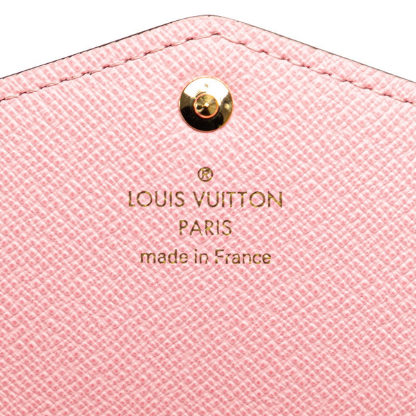 ルイ ヴィトン ダミエ ポルトフォイユ サラ スタッズ 長財布 N60476 ブラウン PVC レザー レディース LOUIS VUITTON 【中古】