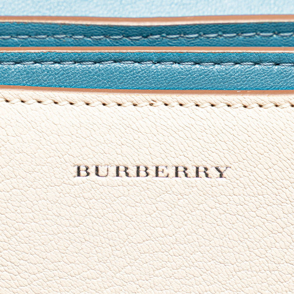 バーバリー チェーン ショルダーバッグ ベージュ レザー レディース BURBERRY 【中古】