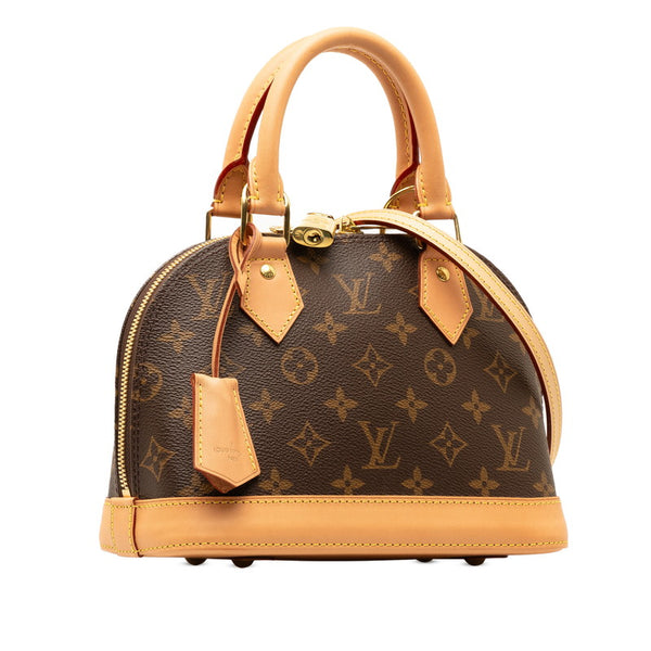 ルイ ヴィトン モノグラム アルマBB ハンドバッグ ショルダーバッグ 2WAY M53152 ブラウン PVC レザー レディース LOUIS VUITTON 【中古】