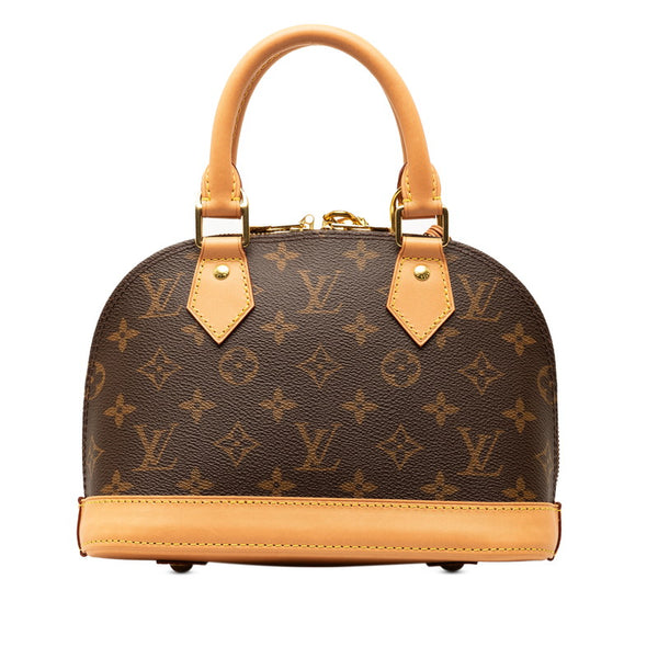 ルイ ヴィトン モノグラム アルマBB ハンドバッグ ショルダーバッグ 2WAY M53152 ブラウン PVC レザー レディース LOUIS VUITTON 【中古】