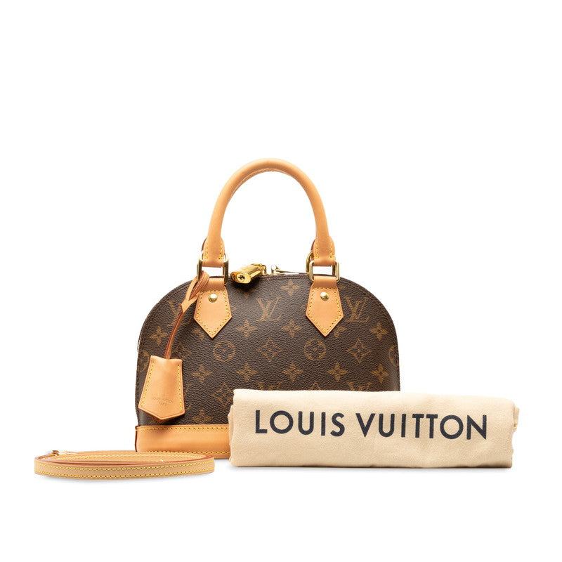 ルイ ヴィトン モノグラム アルマBB ハンドバッグ ショルダーバッグ 2WAY M53152 ブラウン PVC レザー レディース LOUIS VUITTON 【中古】