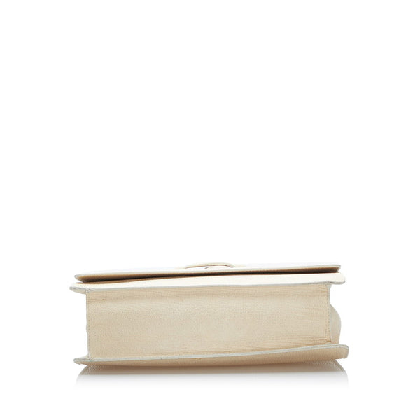 ロエベ バルセロナ ハンドバッグ ショルダーバッグ 2WAY ベージュ ホワイト レザー レディース LOEWE 【中古】