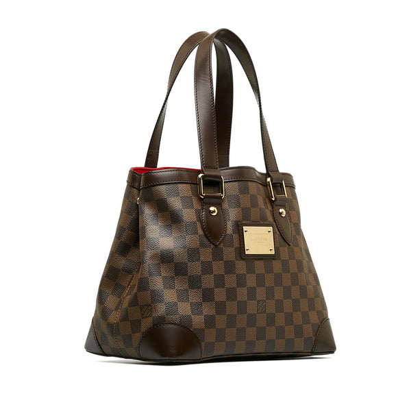 ルイ ヴィトン ダミエ ハムステッドPM トートバッグ ハンドバッグ N51205 ブラウン PVC レザー レディース LOUIS VUITTON 【中古】